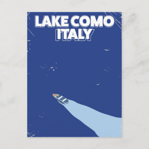 Seeplakat Lago di Como Italien Postkarte