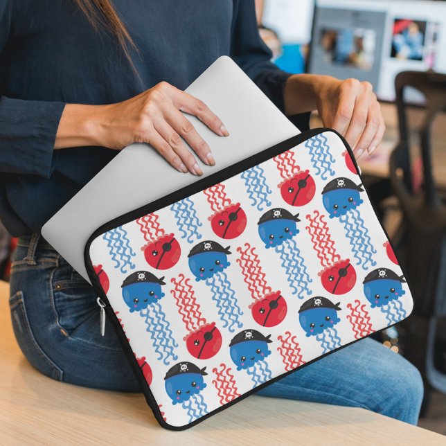 Seeräuber, Quallenfische, Meerestiere Laptopschutzhülle (Von Creator hochgeladen)