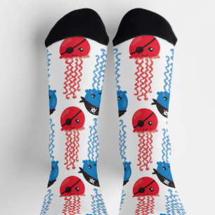 Seeräuber, Quallenfische, Meerestiere Socken