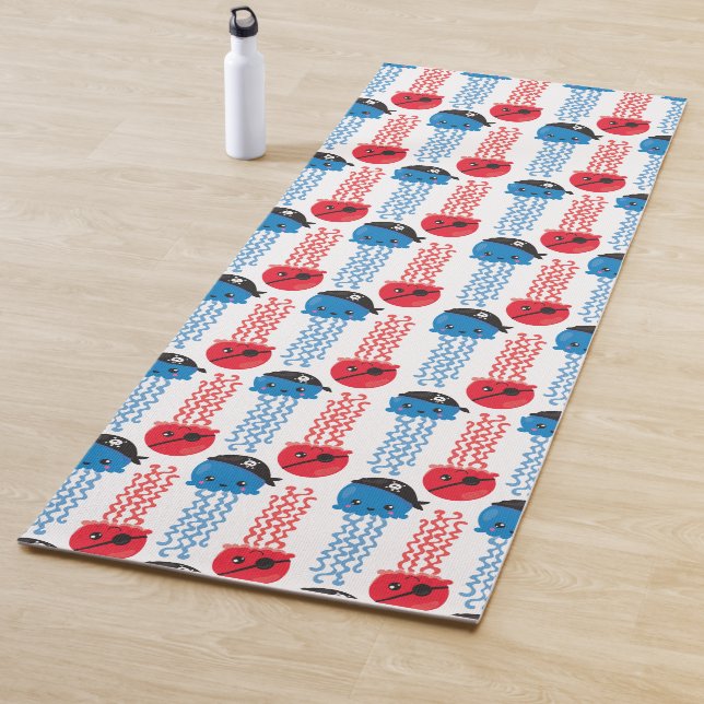 Seeräuber, Quallenfische, Meerestiere Yogamatte (Beispiel)