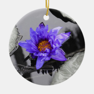 Seerose Keramik Ornament