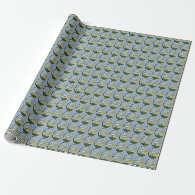 Seerosee Vogel Geschenkpapier (Ungerollt)