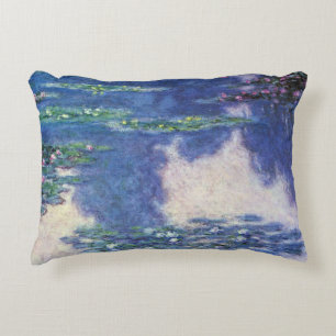 Seerosen im Teich von Claude Monet, Vintage Art Dekokissen