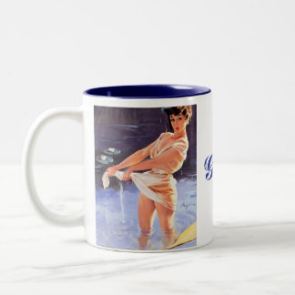 Seerosen-Tasse Zweifarbige Tasse