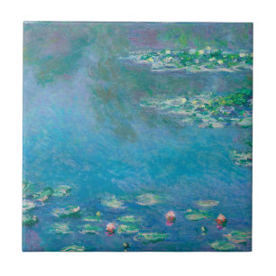 Seerosen von Claude Monet Fine Art Gemälde Fliese