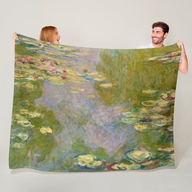 Seerosen von Claude Monet Fleecedecke (Beispiel)