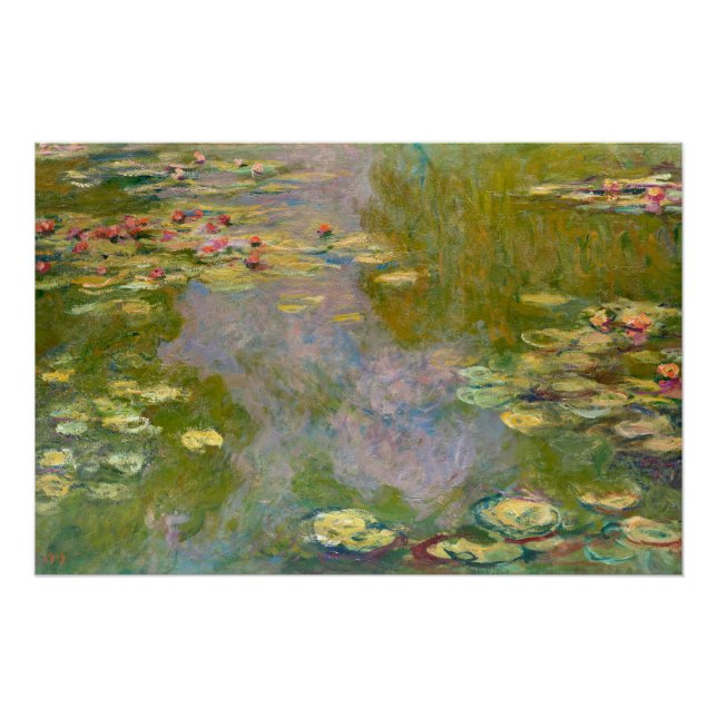 Seerosen von Claude Monet Poster (Vorderseite)