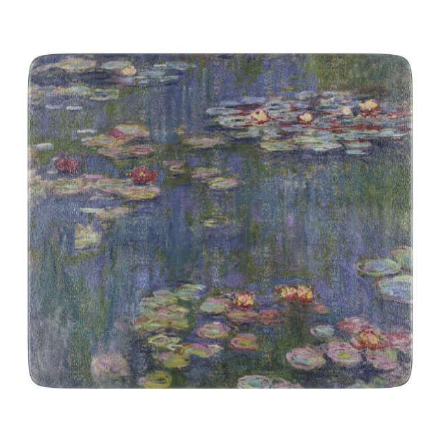 Seerosen von Claude Monet Schneidebrett (Vorderseite)
