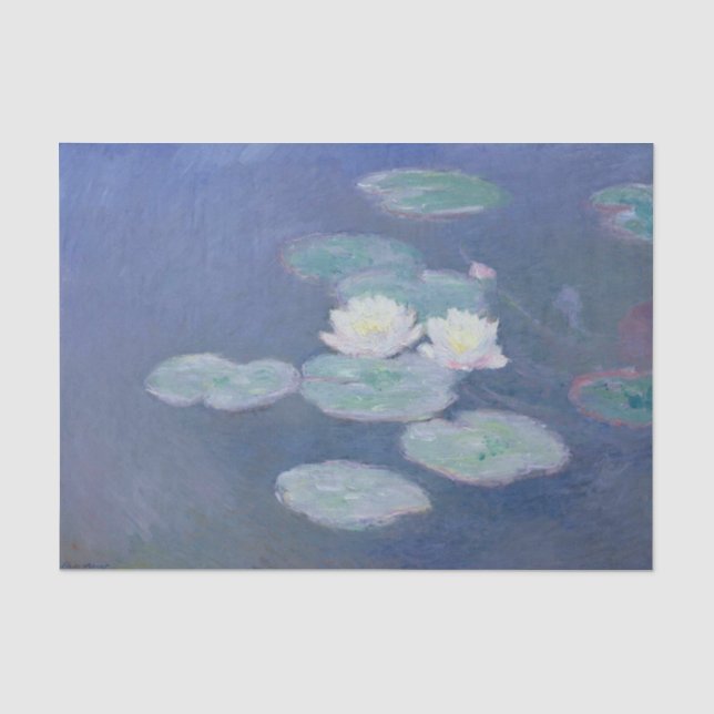 Seerosen von Claude Monet Seidenpapier (Vorderseite)