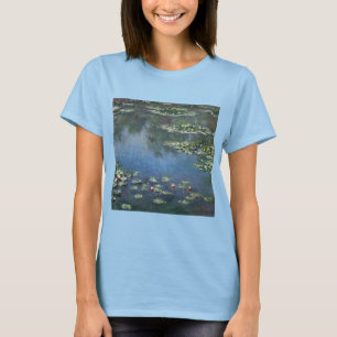 Seerosen von Claude Monet, Vintage Blumen T-Shirt