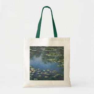 Seerosen von Claude Monet, Vintage Blumen Tragetasche
