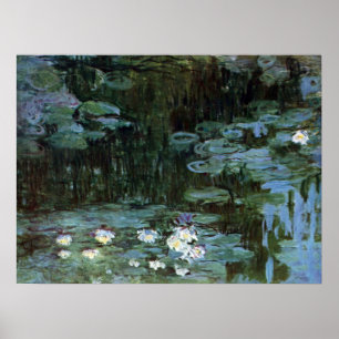 Seerosen von Claude Monet, Vintage Fine Art Poster