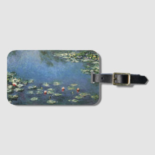 Seerosen von Claude Monet, Vintage Flowers Gepäckanhänger