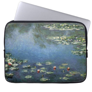 Seerosen von Claude Monet, Vintage Flowers Laptopschutzhülle