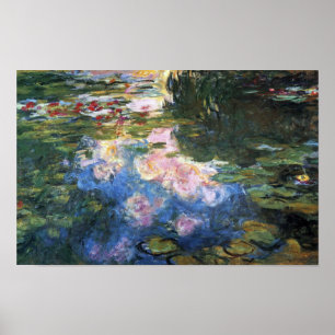 Seerosen von Claude Monet, Vintage-Gartenkunst Poster