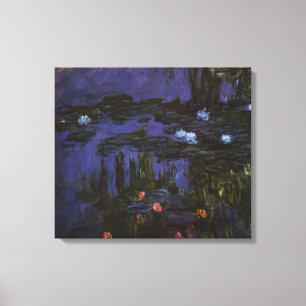 Seerosen von Claude Monet, Vintage-Impressionismus Leinwanddruck