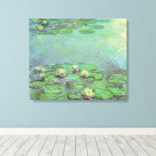 Seerosen von Claude Monet, Vintage Impressionismus Leinwanddruck