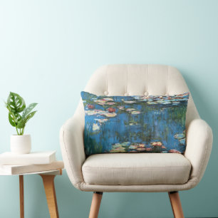 Seerosen von Claude Monet, Vintage Impressionismus Lendenkissen