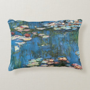 Seerosen von Claude Monet, Vintage Impressionismus Zierkissen