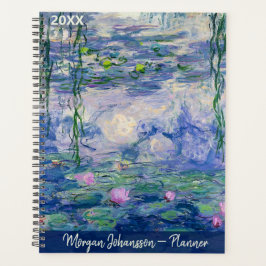 Seerosen von Monet | Benutzerdefinierter Text Planer