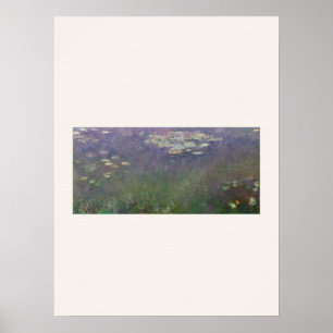 Seerosen von Monet - Impressionistischer Kunstpost Poster