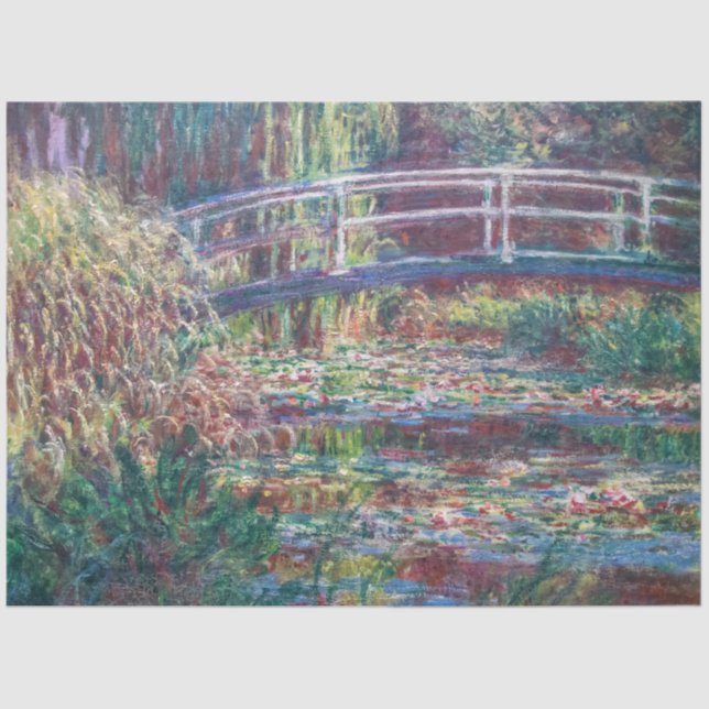 Seerosenteich (Harmonie-Rose), Monet Seidenpapier (Vorderseite)