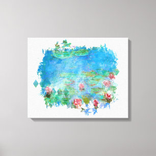 ** Seerosenteich-Malerei AR23 Monet-Kunst Leinwanddruck