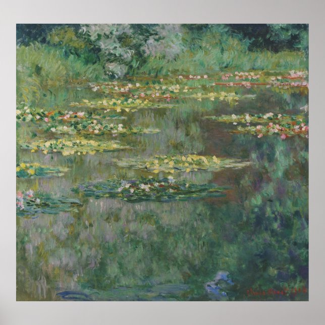 Seerosenteich Monet 1904 Poster (Vorne)