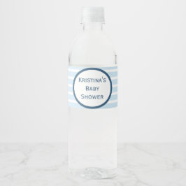 Seersucker Stripe Baby Duschwasser Flasche Etikett