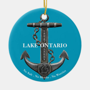 Sees Ontario Not leidender Ankerpirat Keramik Ornament