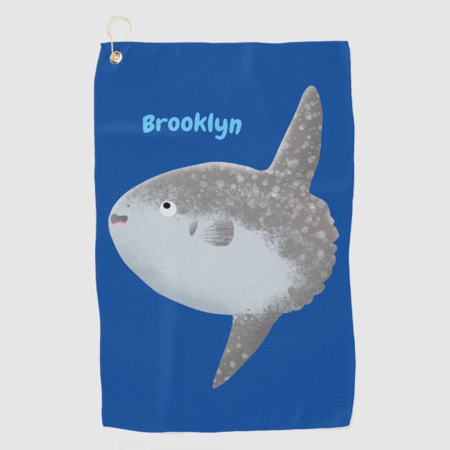 Seesaibling mola niedlicher Cartoon Golfhandtuch (Vorderseite)