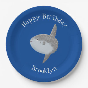 Seesaibling mola niedlicher Cartoon Pappteller