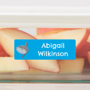 Seesaibling mola niedlicher Cartoon personalisiert Etiketten