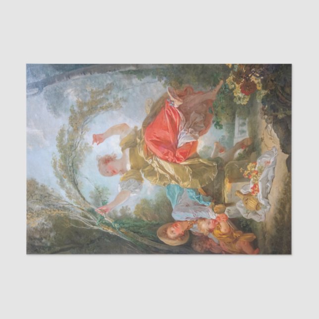 Seesaw von Jean Honore Fragonard Seidenpapier (Vorderseite)