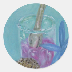 Seeschätze Runder Aufkleber