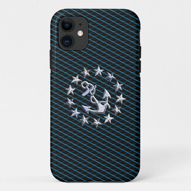 Seeschaum-Chrom-Yacht-Flaggen-Automobilgrill-Druck Case-Mate iPhone Hülle (Rückseite)