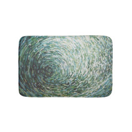 Seeschaum-Grün u. Wellen-Bad-Matte Juul Browns Badematte