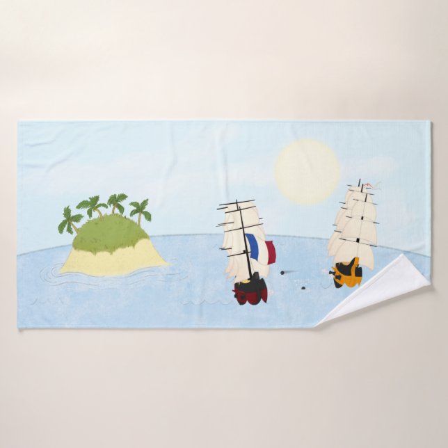 Seeschifffahrt auf See Whimsical Badhandtuch Set (Badehandtuch)