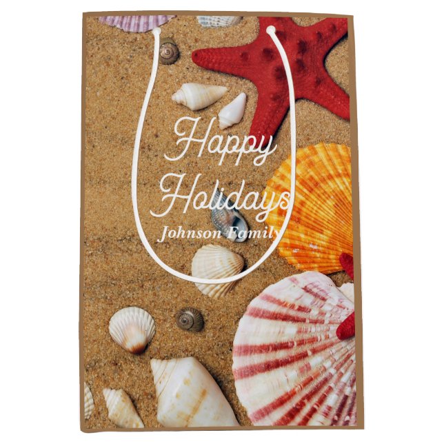 Seeschifffahrt im tropischen Meer - Sommerurlaub a Mittlere Geschenktüte (Vorderseite)