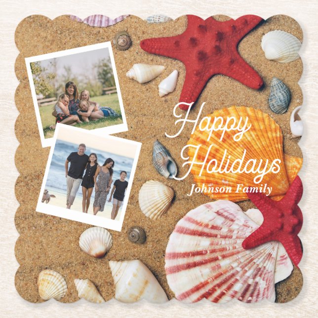 Seeschifffahrt im tropischen Meer - Sommerurlaub a Untersetzer (Vorderseite)