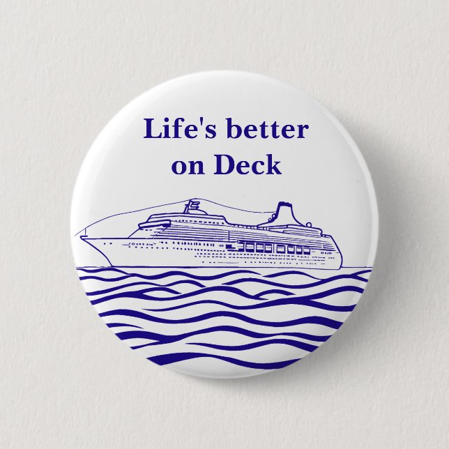 Seeschifffahrt Schiff Segler Button (Vorderseite)