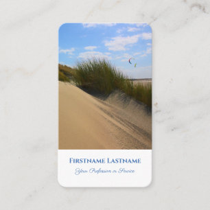 Seeschifffahrt und Dünenreise Agent Stil Visitenkarte