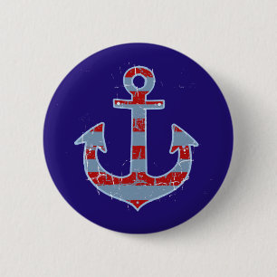 Seeschifffahrtsanker Button