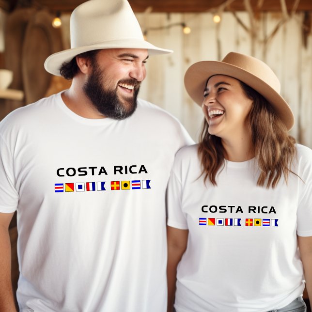 Seeschifffahrtsflaggen von Costa Rica T-Shirt (Von Creator hochgeladen)
