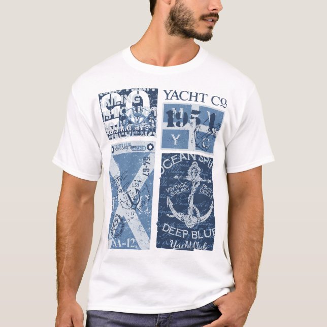 Seeschifffahrtsorganisation (Yacht Club Nautic Sai T-Shirt (Vorderseite)