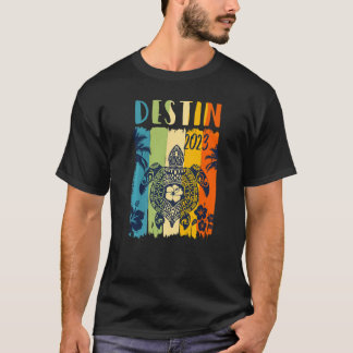 Seeschildkröte Retro Destin Florida Familienurlaub T-Shirt
