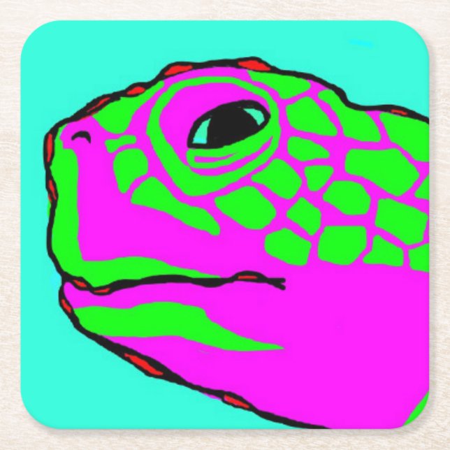 Seeschildkröte-Untersetzer Rechteckiger Pappuntersetzer (Vorderseite)