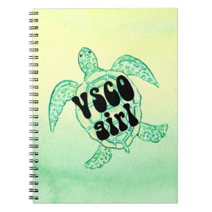 Seeschildkröte-Vsco-Mädchen-Notebook Notizblock