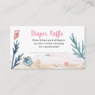 Seeschildkröten-Windeln Begleitkarte