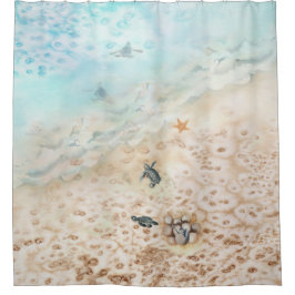 Seeschildkrötenfahrt Duschvorhang